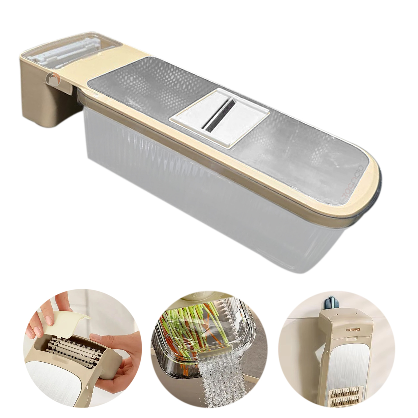 Miniatura 2 de Mandolina Rayador Cortador De Vegetales